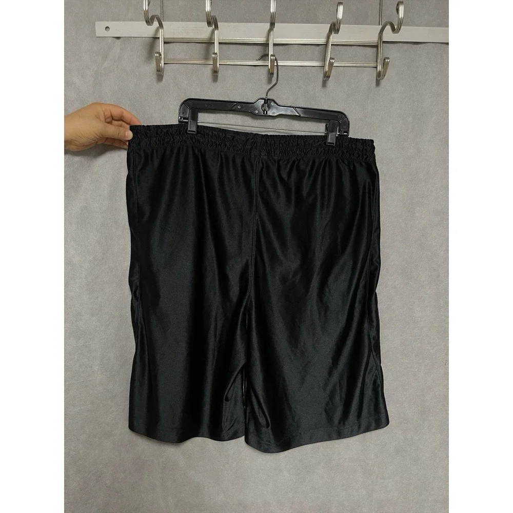 Jordan Shorts XL Black Satin Dazzle Shiny Basketball Warm Up Sports Jumpman Logo